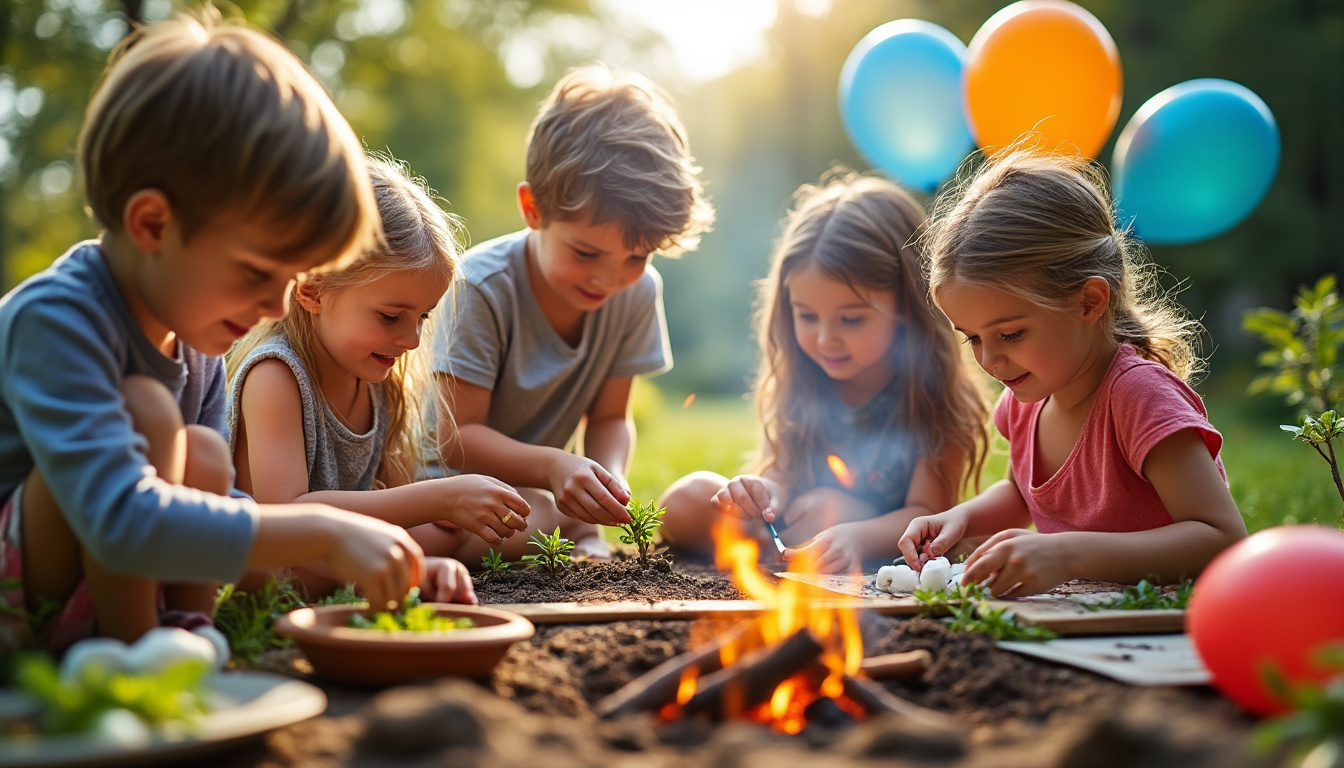 découvrez 5 activités ludiques et créatives autour de l'air, l'eau, la terre et le feu pour captiver et éveiller la curiosité de vos élèves de maternelle sur les 4 éléments !