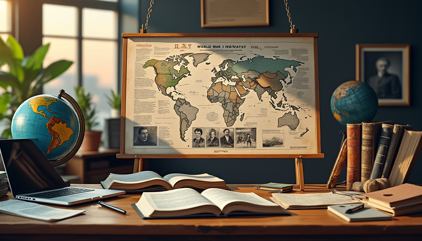 découvrez une carte mentale sur la première guerre mondiale pour les élèves de 3e : un outil visuel efficace pour réviser les grandes étapes, causes et conséquences du conflit. parfait pour réussir l'histoire au collège !