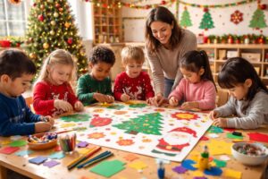 découvrez des méthodes simples et ludiques pour impliquer tous les enfants de maternelle dans la création d'une carte de noël collective, favorisant la créativité et la coopération en classe.
