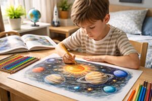 découvrez comment le coloriage du système solaire peut stimuler la curiosité scientifique des enfants et éveiller leur intérêt pour l'astronomie de manière ludique et éducative.