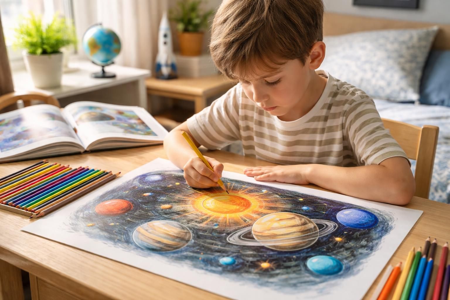découvrez comment le coloriage du système solaire peut stimuler la curiosité scientifique des enfants et éveiller leur intérêt pour l'astronomie de manière ludique et éducative.