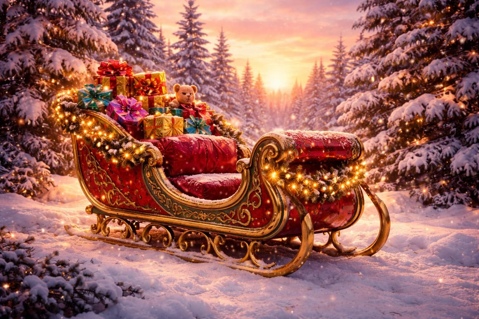 téléchargez le meilleur coloriage du traîneau du père noël pour amuser et émerveiller vos enfants pendant les fêtes.