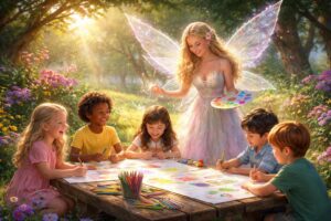 découvrez une aventure magique de coloriage avec une fée, parfaite pour éveiller la créativité et l'imagination de vos enfants.