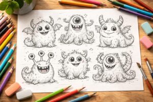 découvrez des monstres à colorier pour stimuler la créativité des artistes en herbe et s'amuser tout en développant leur talent artistique.
