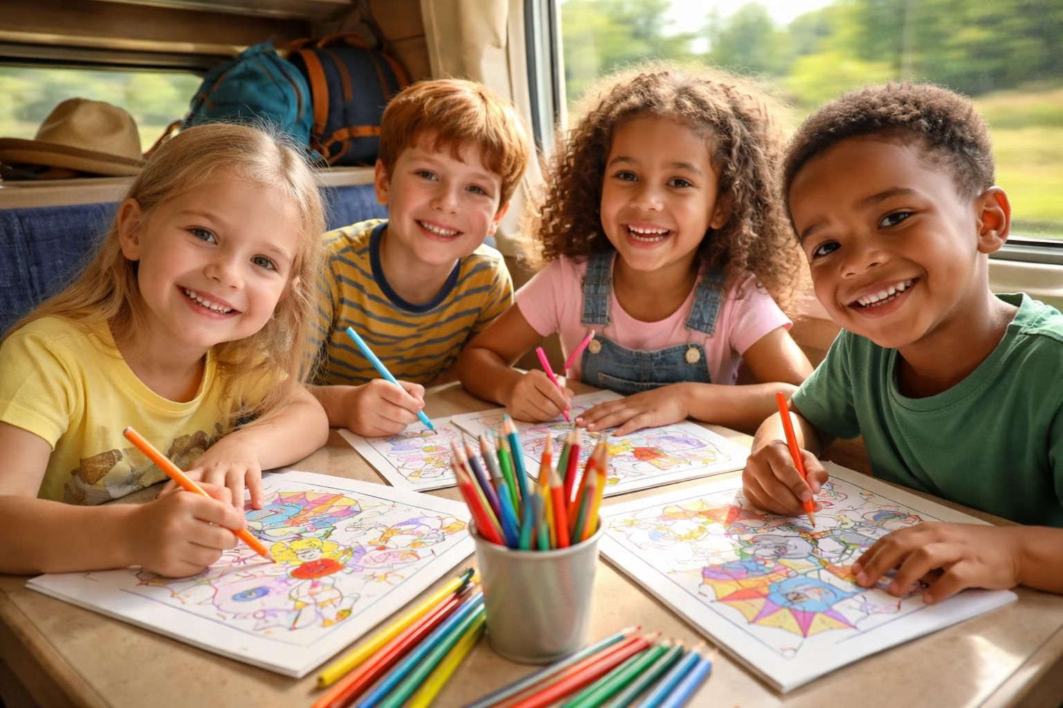 découvrez pourquoi les coloriages du cirque sont idéaux pour divertir les enfants en voyage : une activité ludique, créative et facile à transporter.