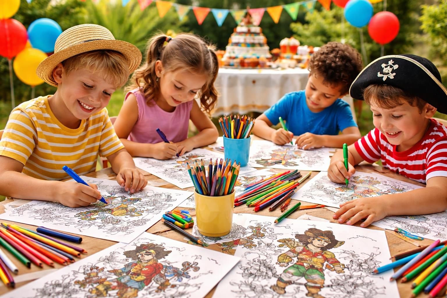 découvrez pourquoi les pirates à colorier sont une activité idéale pour animer les fêtes d'anniversaire, offrant amusement et créativité aux enfants.