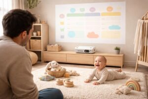 découvrez comment organiser la routine de votre bébé avec un planning puériculture clair et pratique, affiché via un vidéoprojecteur epson pour une gestion facile au quotidien.