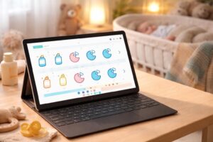 gérez facilement les biberons et les siestes de votre bébé grâce à notre application optimisée pour tablette windows 11, pour un suivi simple et efficace au quotidien.